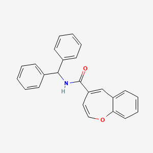 molecular formula C24H19NO2 B11323989 N-(diphenylmethyl)-1-benzoxepine-4-carboxamide 