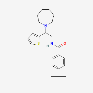 molecular formula C23H32N2OS B11323997 N-[2-(azepan-1-yl)-2-(thiophen-2-yl)ethyl]-4-tert-butylbenzamide 