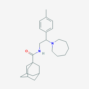 N-[2-(azepan-1-yl)-2-(4-methylphenyl)ethyl]adamantane-1-carboxamide