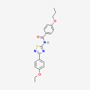 N-[3-(4-ethoxyphenyl)-1,2,4-thiadiazol-5-yl]-4-propoxybenzamide