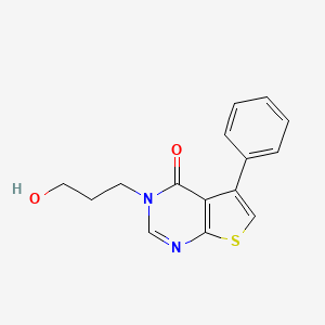 3-(3-hydroxypropyl)-5-phenylthieno[2,3-d]pyrimidin-4(3H)-one