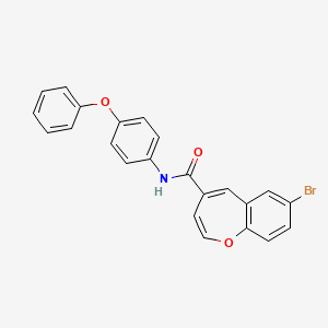 7-bromo-N-(4-phenoxyphenyl)-1-benzoxepine-4-carboxamide