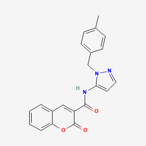 N-[1-(4-methylbenzyl)-1H-pyrazol-5-yl]-2-oxo-2H-chromene-3-carboxamide