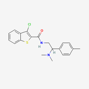 3-chloro-N-[2-(dimethylamino)-2-(4-methylphenyl)ethyl]-1-benzothiophene-2-carboxamide