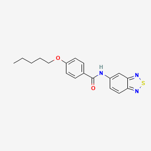 N-(2,1,3-benzothiadiazol-5-yl)-4-(pentyloxy)benzamide