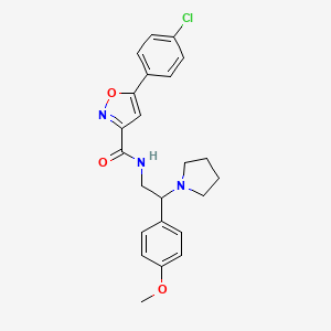 5-(4-chlorophenyl)-N-[2-(4-methoxyphenyl)-2-(pyrrolidin-1-yl)ethyl]-1,2-oxazole-3-carboxamide