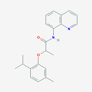 2-[5-methyl-2-(propan-2-yl)phenoxy]-N-(quinolin-8-yl)propanamide