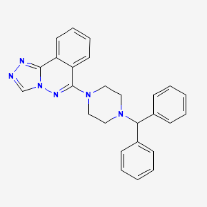 molecular formula C26H24N6 B11324118 6-[4-(Diphenylmethyl)piperazin-1-yl][1,2,4]triazolo[3,4-a]phthalazine 