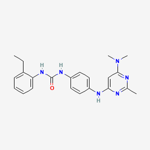 1-(4-{[6-(Dimethylamino)-2-methylpyrimidin-4-YL]amino}phenyl)-3-(2-ethylphenyl)urea