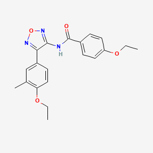 4-ethoxy-N-[4-(4-ethoxy-3-methylphenyl)-1,2,5-oxadiazol-3-yl]benzamide