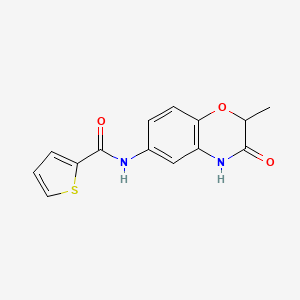 N-(2-methyl-3-oxo-3,4-dihydro-2H-1,4-benzoxazin-6-yl)thiophene-2-carboxamide