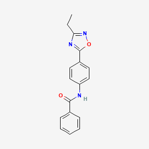 N-[4-(3-ethyl-1,2,4-oxadiazol-5-yl)phenyl]benzamide