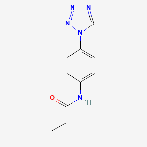 N-[4-(1H-tetrazol-1-yl)phenyl]propanamide