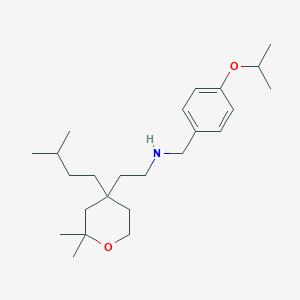 2-[2,2-dimethyl-4-(3-methylbutyl)tetrahydro-2H-pyran-4-yl]-N-[4-(propan-2-yloxy)benzyl]ethanamine