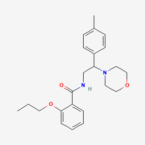 N-[2-(4-methylphenyl)-2-(morpholin-4-yl)ethyl]-2-propoxybenzamide