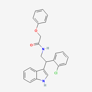 N-[2-(2-chlorophenyl)-2-(1H-indol-3-yl)ethyl]-2-phenoxyacetamide