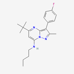 N-butyl-5-tert-butyl-3-(4-fluorophenyl)-2-methylpyrazolo[1,5-a]pyrimidin-7-amine