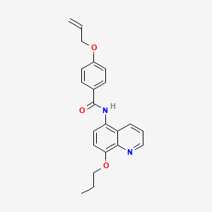 4-(prop-2-en-1-yloxy)-N-(8-propoxyquinolin-5-yl)benzamide