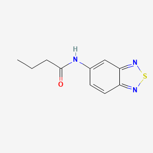 molecular formula C10H11N3OS B11324327 N-(2,1,3-benzothiadiazol-5-yl)butanamide 