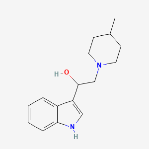 1-(1H-indol-3-yl)-2-(4-methylpiperidin-1-yl)ethanol