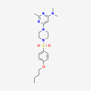 6-[4-(4-Butoxybenzenesulfonyl)piperazin-1-YL]-N,N,2-trimethylpyrimidin-4-amine