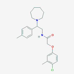 N-[2-(azepan-1-yl)-2-(4-methylphenyl)ethyl]-2-(4-chloro-3-methylphenoxy)acetamide