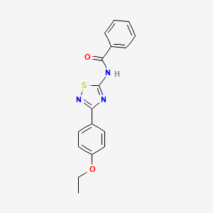 molecular formula C17H15N3O2S B11324384 N-[3-(4-ethoxyphenyl)-1,2,4-thiadiazol-5-yl]benzamide 