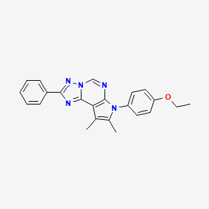 7-(4-ethoxyphenyl)-8,9-dimethyl-2-phenyl-7H-pyrrolo[3,2-e][1,2,4]triazolo[1,5-c]pyrimidine