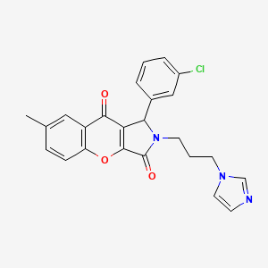 1-(3-chlorophenyl)-2-[3-(1H-imidazol-1-yl)propyl]-7-methyl-1,2-dihydrochromeno[2,3-c]pyrrole-3,9-dione