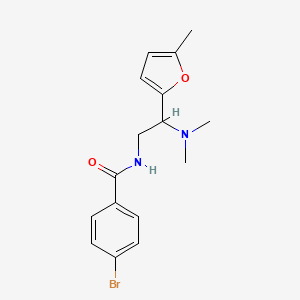 4-bromo-N-[2-(dimethylamino)-2-(5-methylfuran-2-yl)ethyl]benzamide