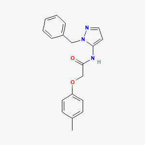 molecular formula C19H19N3O2 B11324521 N-(1-benzyl-1H-pyrazol-5-yl)-2-(4-methylphenoxy)acetamide 