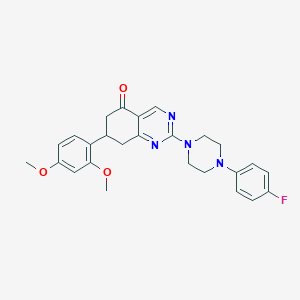 7-(2,4-dimethoxyphenyl)-2-[4-(4-fluorophenyl)piperazin-1-yl]-7,8-dihydroquinazolin-5(6H)-one