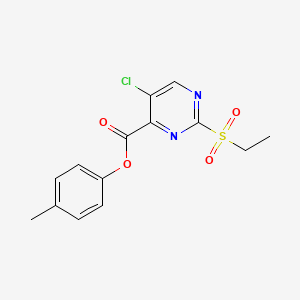 4-Methylphenyl 5-chloro-2-(ethylsulfonyl)pyrimidine-4-carboxylate