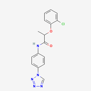 2-(2-chlorophenoxy)-N-[4-(1H-tetrazol-1-yl)phenyl]propanamide