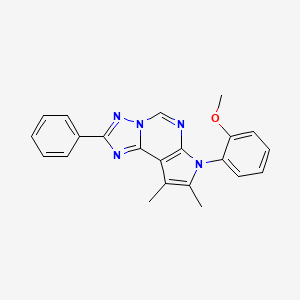 2-(8,9-Dimethyl-2-phenyl-7H-pyrrolo[3,2-E][1,2,4]triazolo[1,5-C]pyrimidin-7-YL)phenyl methyl ether