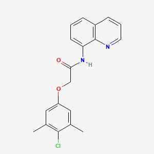 2-(4-chloro-3,5-dimethylphenoxy)-N-(quinolin-8-yl)acetamide