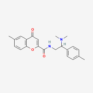 N-[2-(dimethylamino)-2-(4-methylphenyl)ethyl]-6-methyl-4-oxo-4H-chromene-2-carboxamide