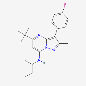 N-(butan-2-yl)-5-tert-butyl-3-(4-fluorophenyl)-2-methylpyrazolo[1,5-a]pyrimidin-7-amine