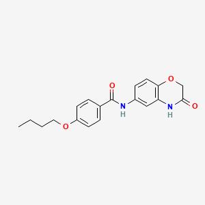 4-butoxy-N-(3-oxo-3,4-dihydro-2H-1,4-benzoxazin-6-yl)benzamide