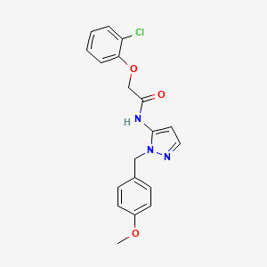 2-(2-chlorophenoxy)-N-[1-(4-methoxybenzyl)-1H-pyrazol-5-yl]acetamide