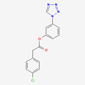 3-(1H-tetrazol-1-yl)phenyl (4-chlorophenyl)acetate