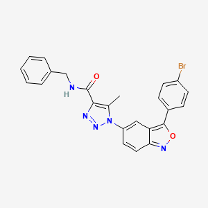 N-benzyl-1-[3-(4-bromophenyl)-2,1-benzoxazol-5-yl]-5-methyl-1H-1,2,3-triazole-4-carboxamide