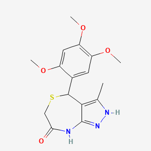 3-methyl-4-(2,4,5-trimethoxyphenyl)-4,6-dihydro-1H-pyrazolo[3,4-e][1,4]thiazepin-7-ol