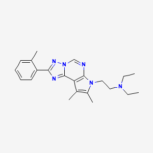 2-[8,9-dimethyl-2-(2-methylphenyl)-7H-pyrrolo[3,2-e][1,2,4]triazolo[1,5-c]pyrimidin-7-yl]-N,N-diethylethanamine