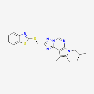 1,3-Benzothiazol-2-YL [(7-isobutyl-8,9-dimethyl-7H-pyrrolo[3,2-E][1,2,4]triazolo[1,5-C]pyrimidin-2-YL)methyl] sulfide