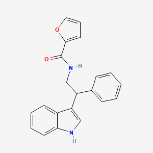 N-[2-(1H-indol-3-yl)-2-phenylethyl]furan-2-carboxamide