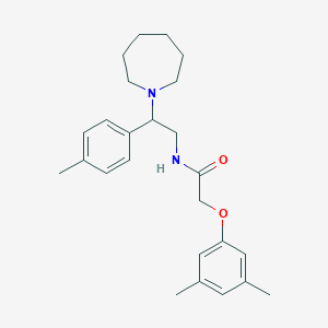 molecular formula C25H34N2O2 B11324858 N-[2-(azepan-1-yl)-2-(4-methylphenyl)ethyl]-2-(3,5-dimethylphenoxy)acetamide 