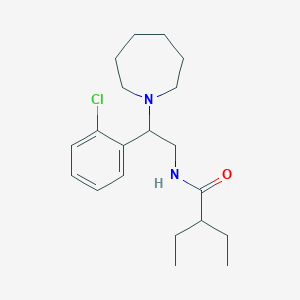 N-[2-(azepan-1-yl)-2-(2-chlorophenyl)ethyl]-2-ethylbutanamide