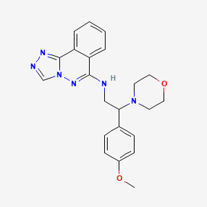 N-[2-(4-methoxyphenyl)-2-(morpholin-4-yl)ethyl][1,2,4]triazolo[3,4-a]phthalazin-6-amine