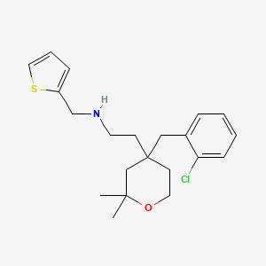 2-[4-(2-chlorobenzyl)-2,2-dimethyltetrahydro-2H-pyran-4-yl]-N-(thiophen-2-ylmethyl)ethanamine